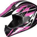 Raider RX1 Adult MX Off-Road Helmet (Pink, S)