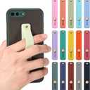 Weewooday 15 Pieces Phone Grip Strap Telescopic Finger Loop Finger Strap Holder Silicone Stretch Grip Stand for Most Mobile Phone and Tablets(Colorful)