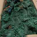 Goplus 7.5ft Pre-Lit, 540 LED Lights Holiday Indoor Decoration Artificial Christmas Tree