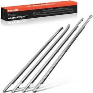 A-Premium Front & Rear Window Molding Trim Weather Stripping Kit