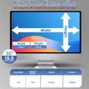 Magnetic Hanging Computer Privacy Screen Filter 32 Inch, Removable Aluminum Alloy Privacy Shield for 16:9 Widescreen Monitor, Anti Spy Anti Scratch Anti Glare Blue Light Screen Protector