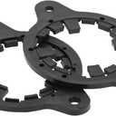 Speaker Spacer Ring Midrange Speaker Spacer Adapter for Toyota Waterproof Black 2 Pcs