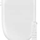 Bidet Toilet Seat- Bidet Attachment for Toilet with Warm Water & Dryer, Feminine & Child Wash, Self-Clean Stainless Steel Nozzle, Adjustable Water Pressure, Slow Close Lid