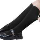 Century Star Toddler Soccer Socks baseball Knee High Kids Tube | Chubby Leg Friendly, Seamless Feel,Sports & Costumes (Black, S)