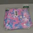 SURF CUZ Mens Swim Trunks with Compression Liner Swim Shorts 7" Swimming Trunks Stretch 7 Inch Swim Suits Quick Dry (Medium, Pink Blue Turtles)