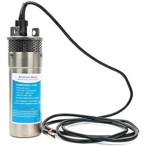 Amarine Made 12V DC Submersible Deep Well Water Pump 3.2GPM 4" 10A/ Alternative Energy Solar Battery Powered with Stainless Steel Shell-Max Lift 230 Ft, Max Submersion 100 Ft