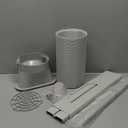 HOXHA Air Conditioner Window Vent Kit Universal Adjustable Window Kit with 5.9 Diameter 59 Length Exhaust Hose for AC Unit, AC Seal Panel for Horizontal&Vertical Window