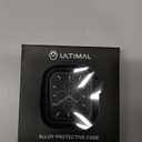 ULTIMAL Metal Case Compatible with Apple Watch Series 9/8/7 45mm with Back Cover,Military Grade Shockproof Protective Case, Rugged Cover for iWatch 45mm (Black)