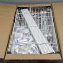 Ulif E1 Heavy Duty Closet Garment Rack, 6 Tiers Adjustable Metal Freestanding Expandable Clothing Storage with 4 Hanger Rods, Easy to Assemble Wardrobe, 71.4" H x (70" - 88.2") L x 14" D, White