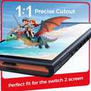 NEWDERY 2-Pack for Switch 2 Screen Protector [2025 Verision] with Auto Alignment Kit, Tempered Glass[Stronger Durable], Auto-Dust Removal,Full Coverage Switch 2 Accessories, 2 Pack