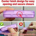 6 Times a Day, 7 Piece Set Pill Organizer-Weekly Daily Travel Medicine Multicolored Organizer,Portable 7 Day Pill Box with Moisture-Proof Pill Case Travel Pill Container for Vitamins Supplements