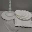 Mwellewm 7 Pcs Dessert Table Stand Set 2 Pcs 3-Tier Plastic Cupcake Stands 1 Pc Metal White Cake Stand for Party Cookie Tray Rack Serving Tray Display Tower for Wedding Baby Shower