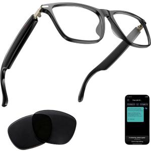 Ai Smart Glasses Bluetooth 5.4 with Translation for Men Women 160+Languages Color-Change Lens Chat GPT Assistant Free App Translator Glasses Meeting, Driver, Travel
