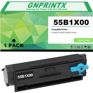 55B1X00 Black Toner Cartridge Replacement for Lexmark MS431 MX431 MX432 Printer (Smart Chip Inside No Setup Needed