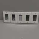 Decorator Wall Plates 1-Gang Switch Outlet Electrical Cover Plate Unbreakable Thermoplastic Faceplate for Light Receptacle Outlet Switch, White (10 Pack)