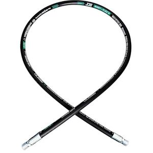 Heroson15611-06-06RW Hydraulic Hose Assembly 3/8 ”,Hydraulic Hose with Male NPT X Male NPT84”Long,4785PSI，Black