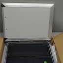 Large Dog Door, Energy Efficient French Doggy Door with Aluminum Frame, Telescoping Tunnel, Magnetic Flaps and Sliding Lock Panel - Large