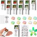 Wonderjune 36 Sets Valentines Appreciation Gifts for Coworkers Luminous Positive Emotion Pocket Hug Cow with Inspirational Card Bulk Desk Support Pet for Employee Teachers Staff Nurse Office