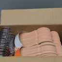 Amazon Basics Slim Velvet, Non-Slip Suit Clothes Hangers, Pack of 50, Blush Pink/Silver