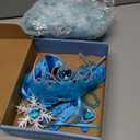 Jeowoqao Princess Dress up for Girls 4-6, Light up Princess Cape with Crown Gloves Princess Toys for Girls 3-6 Halloween