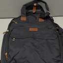 mommore Diaper Bag Expandable Large Baby Bag for 2 Kids/Twins with Wet&Dry Pocket, Travel Diaper Backpack for Mom Dad, Changing Pad, Luggage Strap