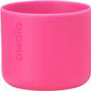Owala Silicone Water Bottle Boot, Anti-Slip Protective Sleeve for Water Bottle, Protects FreeSip or Flip Stainless Steel Water Bottles, 24 Oz, Bright Pink