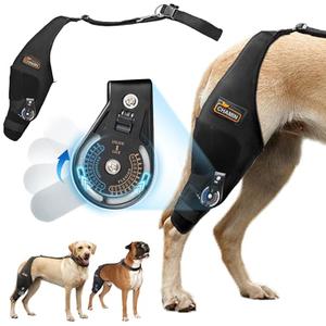 CHAMIN/RISURRY Adjustable Dog Knee Brace with Extra Collar, Support for Torn Acl Hind Leg, Tear Ligament, Osteoarthritis,Rear Leg Limp, Recovery After Surgery,(Right Leg,XL)