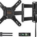 Perlegear Lockable RV TV Mount for 13–43 inch TVs up to 44 lbs, Full Motion RV TV Wall Mount with Swivel, Tilt, Pull Cord Lock, RV TV Mount for Camper, RV, Motorhome, Max VESA 200x200mm, PGLRVF2