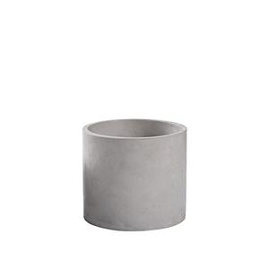 Ekirlin 3.5 inch Plant Pot Indoor, Grey Cement Flower Planters for Home Decor, Modern Succulents Containers with Drain Hole, Removable Rubber Stopper, Non-Slip Soft Pad, for Most Plants and Flowers