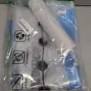 Amazon Basics Vacuum Storage Bags, Compression Space Saving for Clothes and Linens, Reusable with Hand Pump, Large, Clear, 5-Pack