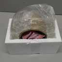 MAXvolador Industrial Semi Flush Mount Ceiling Light, Clear Glass Pendant Lamp Shade, Farmhouse Lighting for Hallway, Vintage Hanging Light Fixtures (Large, Black)