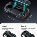 JSAUX Steering Wheels for Nintendo Switch 2 JoyCon Controller, Compatible with Mario Kart 9/8 Deluxe, Realistic Racing Experience with Comfortable Grip, Switch 2 JoyCon Controller Accessories2X Black