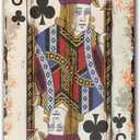 TREEPERI Poker Canvas Wall Art Print Jack of Clubs Game Room Wall Art Print Wall Decor Prints Poster With Framed Wooden Frame (24L" x 16W")
