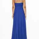 PRETTYGARDEN Womens Spaghetti Strap Maxi Dresses 2025 Summer Casual Sleeveless Smocked Boho A Line Long Flowy Beach Sundress (Blue, S)