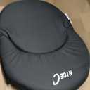 Nice C Stadium Seats, Floor Chairs, Bleacher Chairs, 10-Position Reclining Waterproof Cushion, Ultralight, Foldable, Extra Thick Padding, with Shoulder Strap & Net Pocket (Set of 1 Black), 21 inches x 21 inches x 17.5 inches