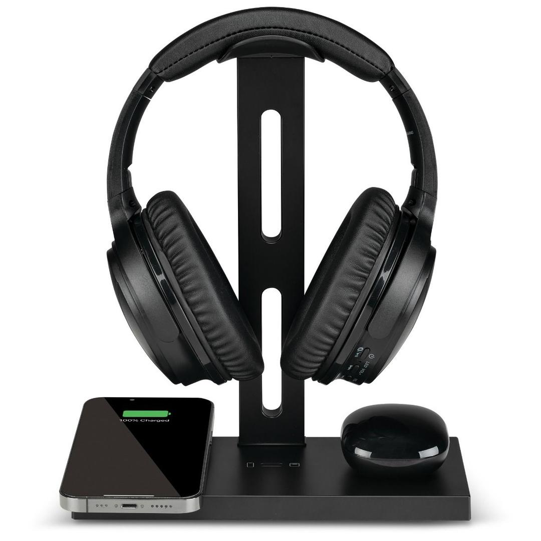 ILive Deskmate 5-in-1 Headphone Stand & Wireless Charger