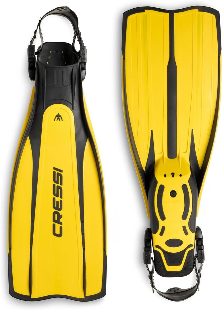 Cressi Lightweight Well-Balanced Open Heel Scuba Diving Fins - Pro Light: Made in Italy XL