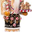 Kurt Adler 16-Inch Wooden Gingerbread Christmas Nutcracker ,Brown/Beige