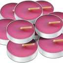 3 x 10 Pack Tea Candles Wedding Party and Home Decoration Votive Parties Tealight Small Wishing Bulk with 1.5-2 Hours Extended Burn Time Mini for Birthday Emergency Family (Pink)