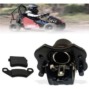 QYMOTO Coleman CK100-S Brake Caliper and Pads for 98cc Go Kart Hydraulic Rear Brake Coleman Powersports 98 cc 3.0 HP SK100 CK100 Go Kart