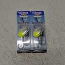 Blue Fox Classic Vibrax Spinner, 7/16-Ounce, Chartreuse Tipped Silver Flake 2Pack