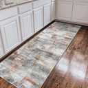 vivorug Runner Rug 2'x7' Machine Washable Non-Slip Runners for Hallways Kitchen Entryway Laundry Room Modern Abstract Carpet Hallway Runner, Colorful/ Multi