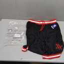 Ultra Game Men's NBA Official Soft Air Mesh Ultimate Basketball Shorts - OG Fit (Large, Black)