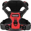 BARKBAY Dog Harness No Pull for Small Dogs - Adjustable, Reflective, Comfortable, No Choke, Heavy-Duty - Perfect for Outdoor Training, Walking, and Hiking - Strong & Durable - S & Red