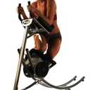 AbCoaster MAX Ab Machine Exercise Equipment For Home Gym, Less Stress on Neck & Back, Abdominal / Core Fitness Equipment for All Levels, Black