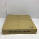 24 Inch Pre-Lit Artificial Christmas Wreath, Lighted Christmas Wreath for Front Door with Battery Operated 60 LED Lights, Decorated with Pine Cones, Berry Clusters,Christmas Collection