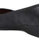 BATA Womens Sarina Peep-Toe Ballerinas Sandal | Lightweight Ballet Flat Slip On Shoes | Cushioned Insole & Flexible Sole Slippers | Stylish Casual Flip Flop for Work, Travel and Everyday Comfort (3, Black)