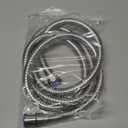 Universal 72 Inch Flexible Shower Hose - Extra Long, Stainless Steel, Double-Buckle For Handheld Showerhead - Aqua Elegante - Brushed Nickel