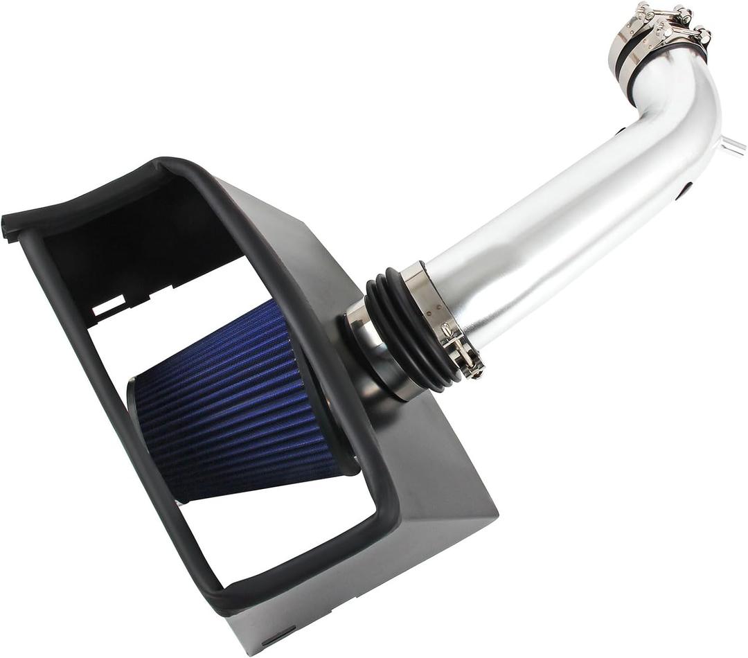 Cold Air Intake System with Heat Shield Kit Filter Compatible For 02-08 Dodge Ram 1500 4.7L V8 / 03-08 Dodge Ram 1500/2500 5.7L V8