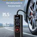 Tire Inflator Portable Air Compressor for Car 150 PSI Digital Cordless Air Compressor Pump with Pressure Gauge Cordless Auto Shutoff LED Light for Car Bicycle Motorcycle and Ball